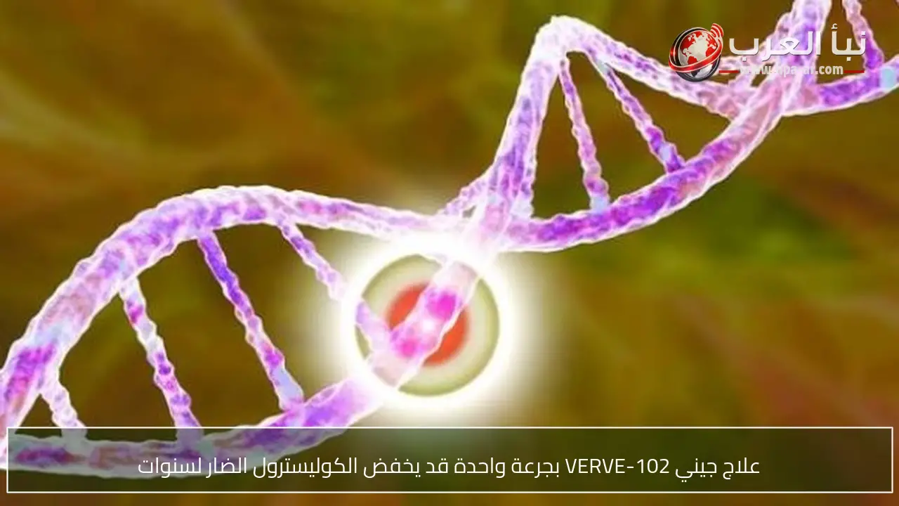 علاج جيني VERVE-102 بجرعة واحدة قد يخفض الكوليسترول الضار لسنوات