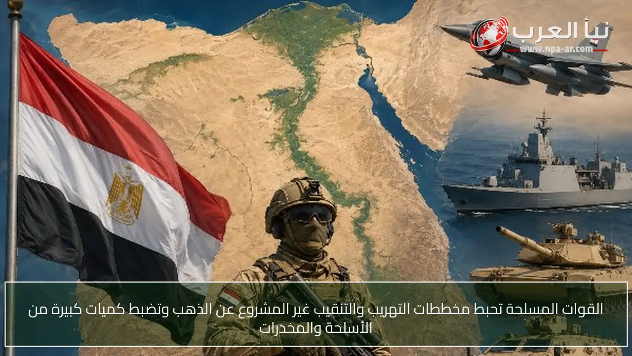 القوات المسلحة تحبط مخططات التهريب والتنقيب غير المشروع عن الذهب وتضبط كميات كبيرة من الأسلحة والمخدرات