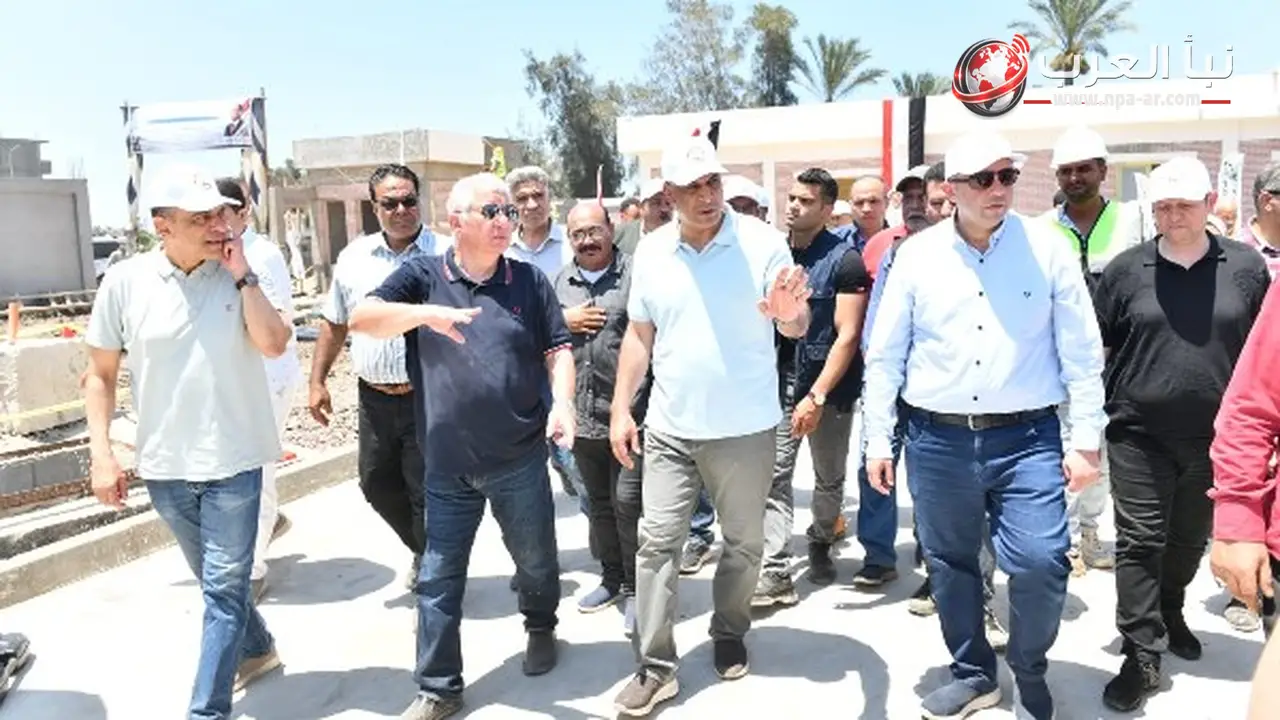 وزير الإنتاج الحربي يتابع مشروعات حياة كريمة في دمياط بمحطات معالجة مياه الصرف الصحي