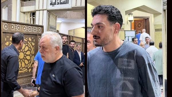 أشرف زكي وأحمد صفوت يقدمان واجب العزاء في المنتج غزال الشال