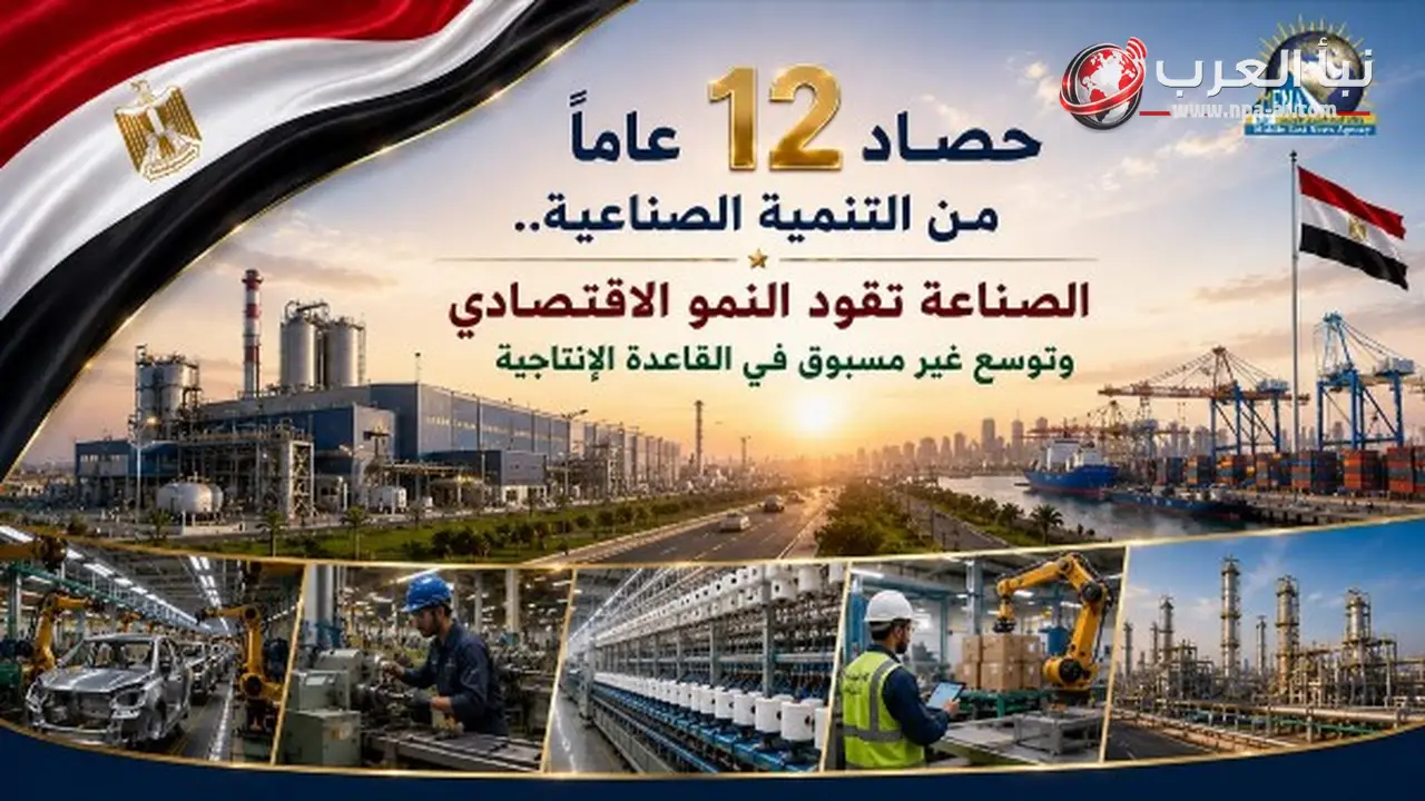 الصناعة تقود النمو الاقتصادي خلال 12 عاماً وتوسع القاعدة الإنتاجية عبر 147 منطقة صناعية بحلول 2026