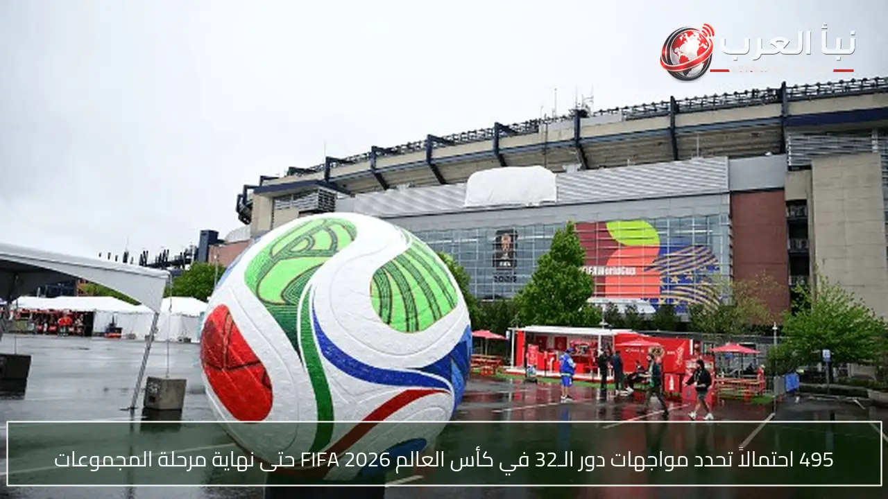 495 احتمالاً تحدد مواجهات دور الـ32 في كأس العالم FIFA 2026 حتى نهاية مرحلة المجموعات