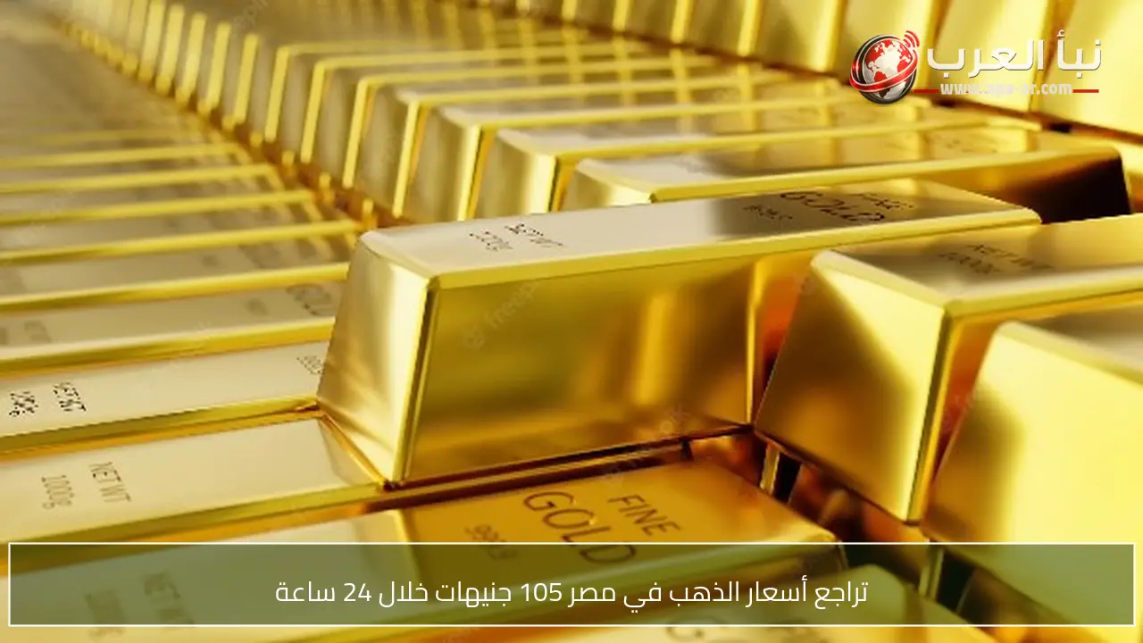 تراجع أسعار الذهب في مصر 105 جنيهات خلال 24 ساعة
