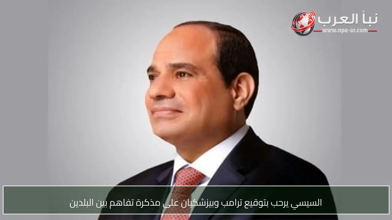 السيسي يرحب بتوقيع ترامب وبيزشكيان على مذكرة تفاهم بين البلدين