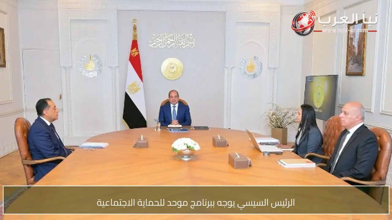 الرئيس السيسي يوجه ببرنامج موحد للحماية الاجتماعية