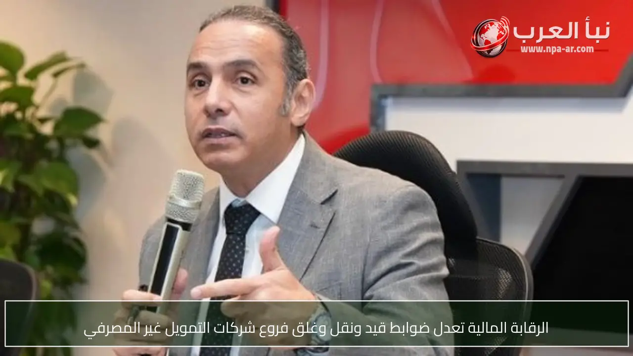 الرقابة المالية تعدل ضوابط قيد ونقل وغلق فروع شركات التمويل غير المصرفي