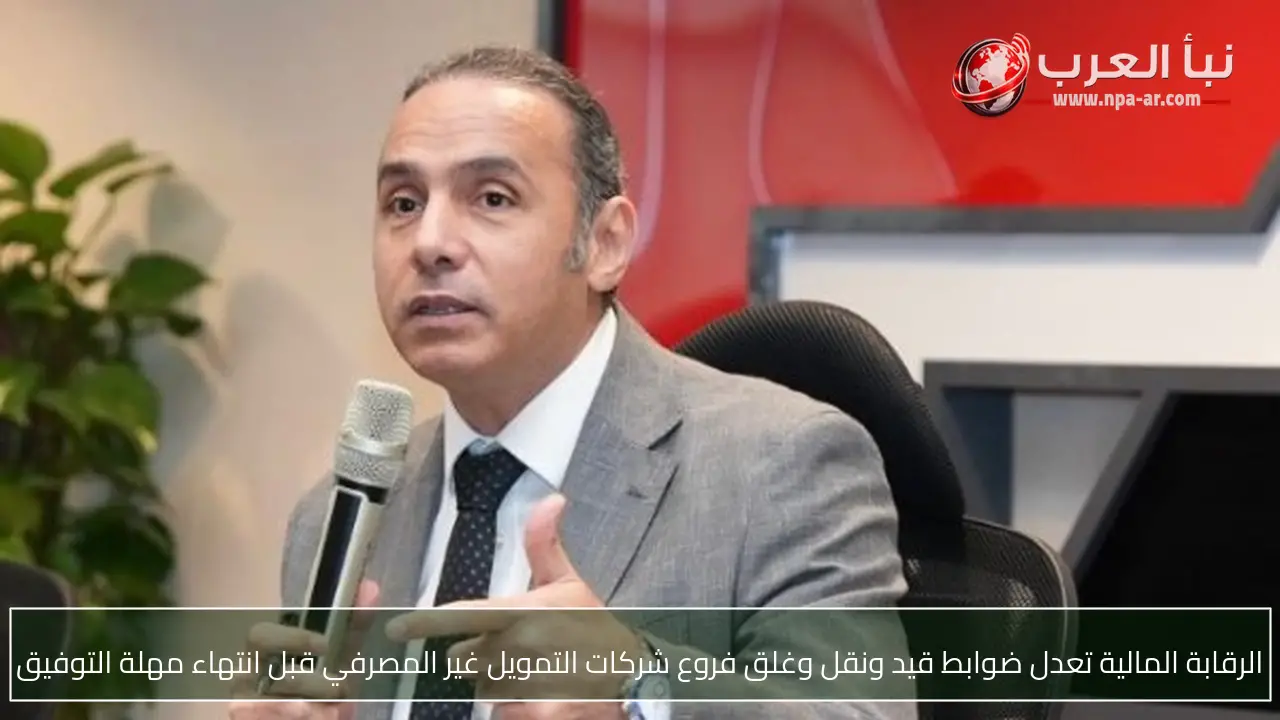 الرقابة المالية تعدل ضوابط قيد ونقل وغلق فروع شركات التمويل غير المصرفي قبل انتهاء مهلة التوفيق