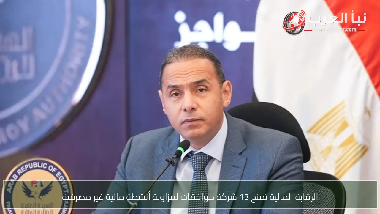 الرقابة المالية تمنح 13 شركة موافقات لمزاولة أنشطة مالية غير مصرفية