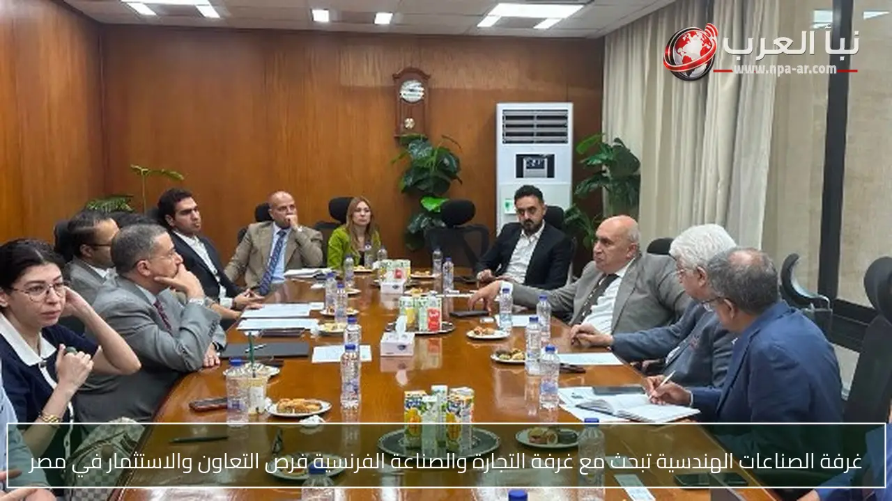 غرفة الصناعات الهندسية تبحث مع غرفة التجارة والصناعة الفرنسية فرص التعاون والاستثمار في مصر