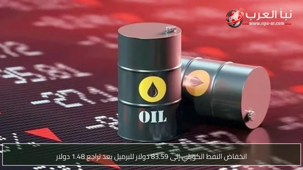 انخفاض النفط الكويتي إلى 83.59 دولار للبرميل بعد تراجع 1.48 دولار