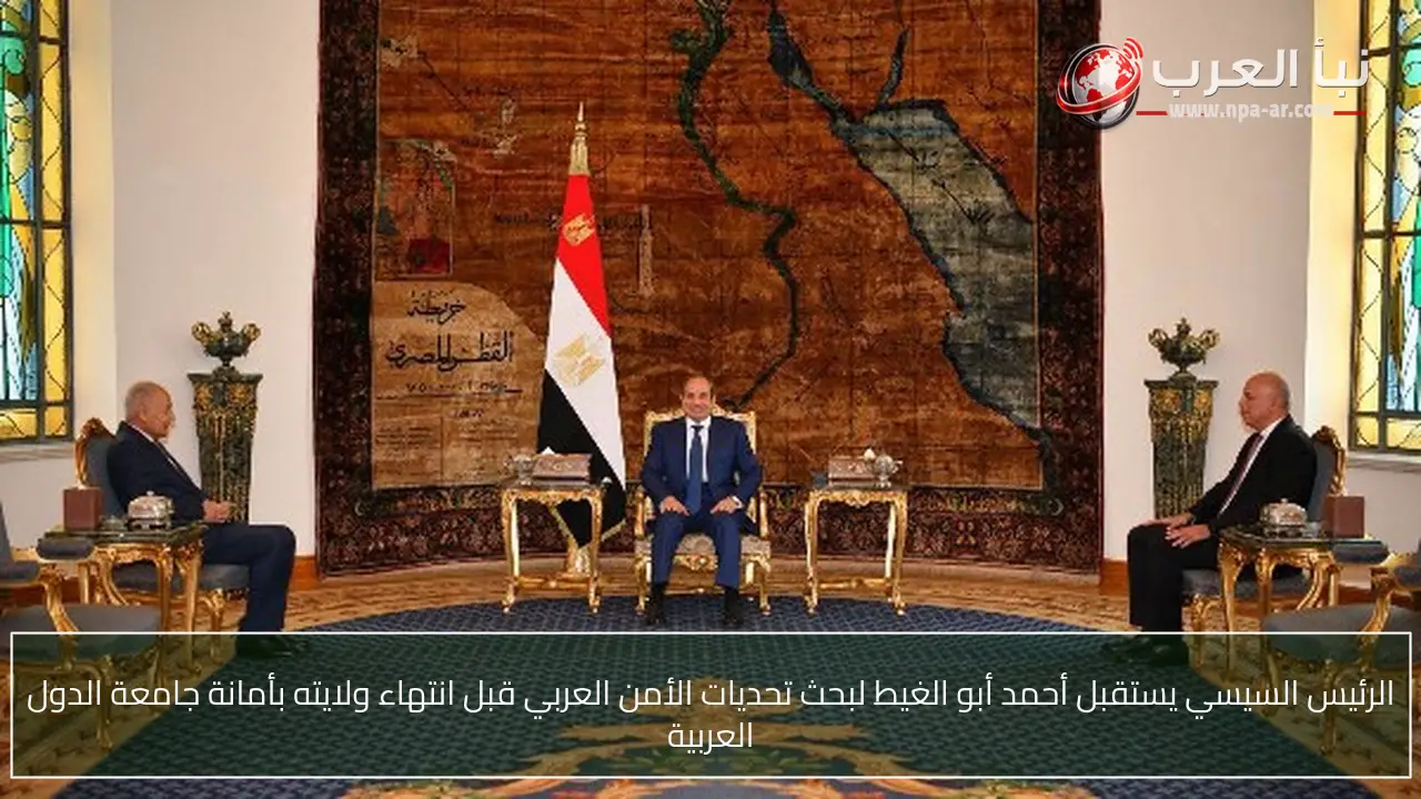 الرئيس السيسي يستقبل أحمد أبو الغيط لبحث تحديات الأمن العربي قبل انتهاء ولايته بأمانة جامعة الدول العربية