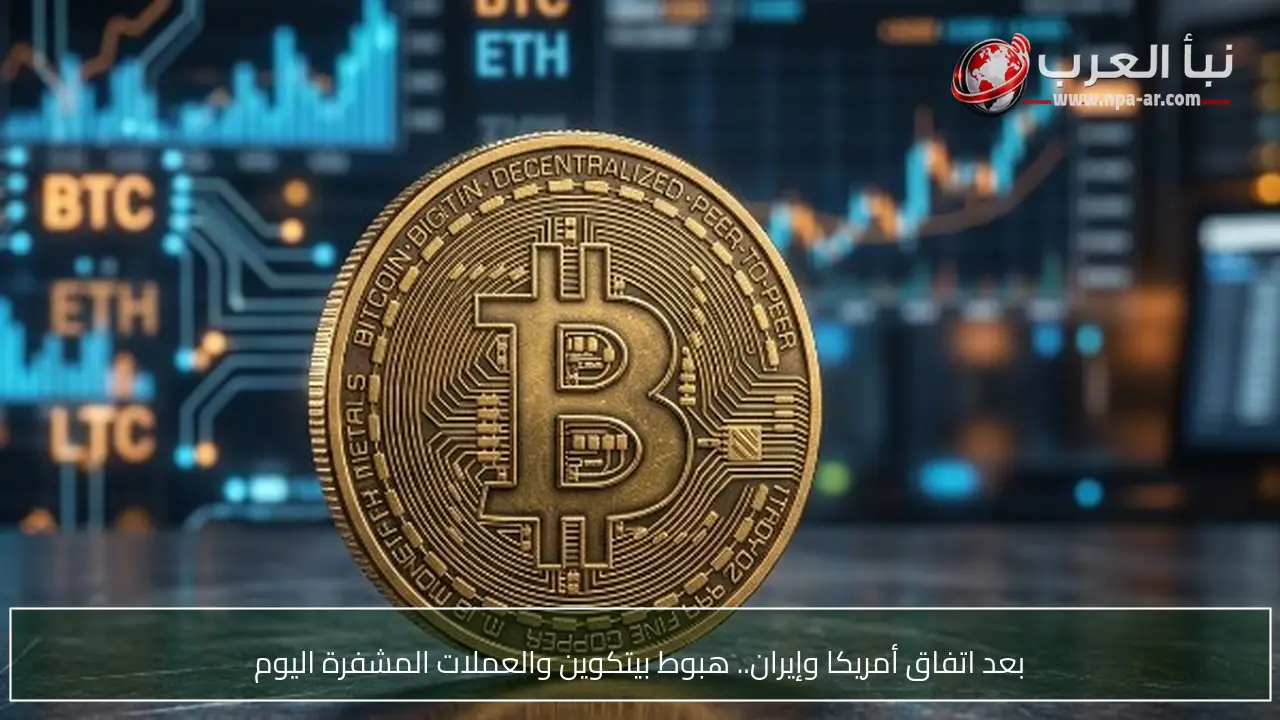 بعد اتفاق أمريكا وإيران.. هبوط بيتكوين والعملات المشفرة اليوم
