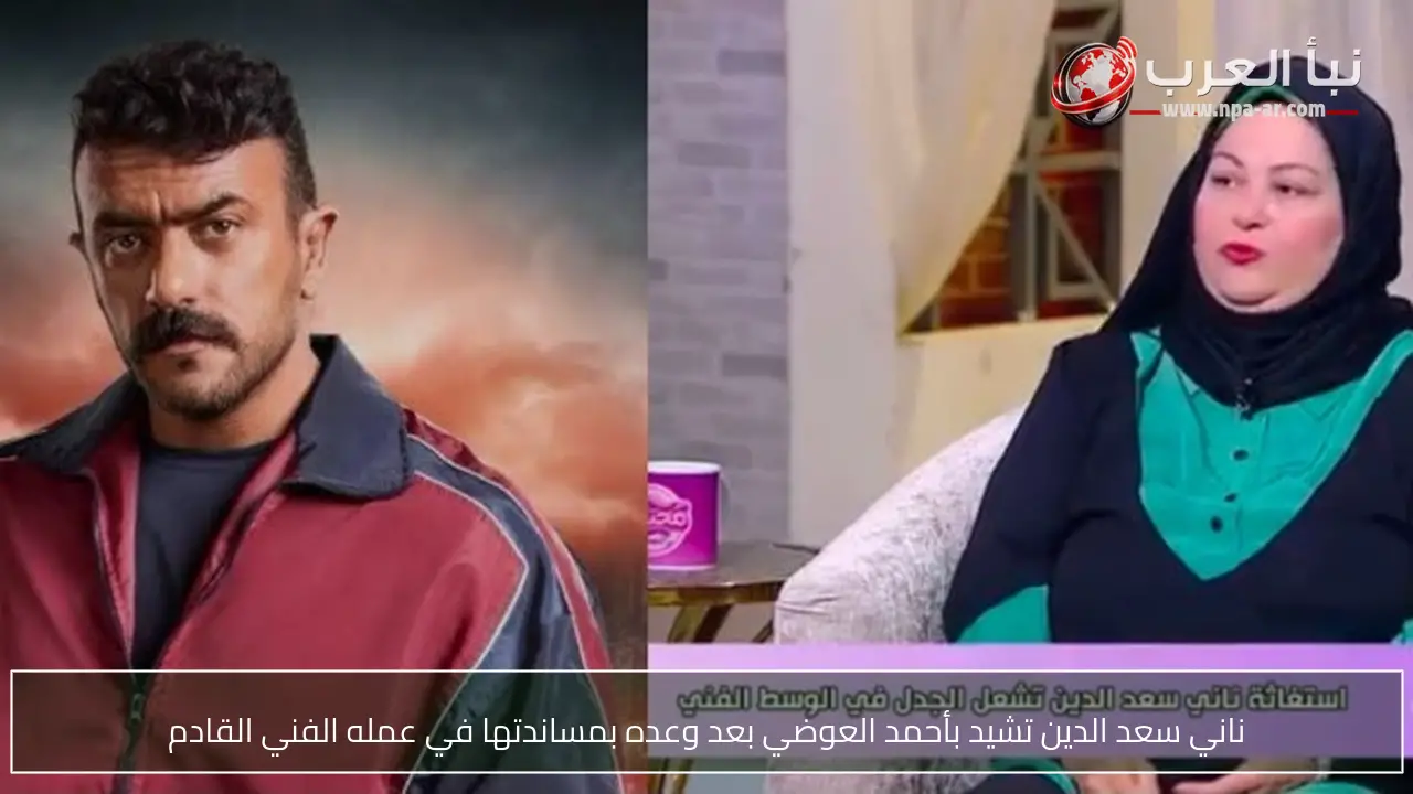 ناني سعد الدين تشيد بأحمد العوضي بعد وعده بمساندتها في عمله الفني القادم