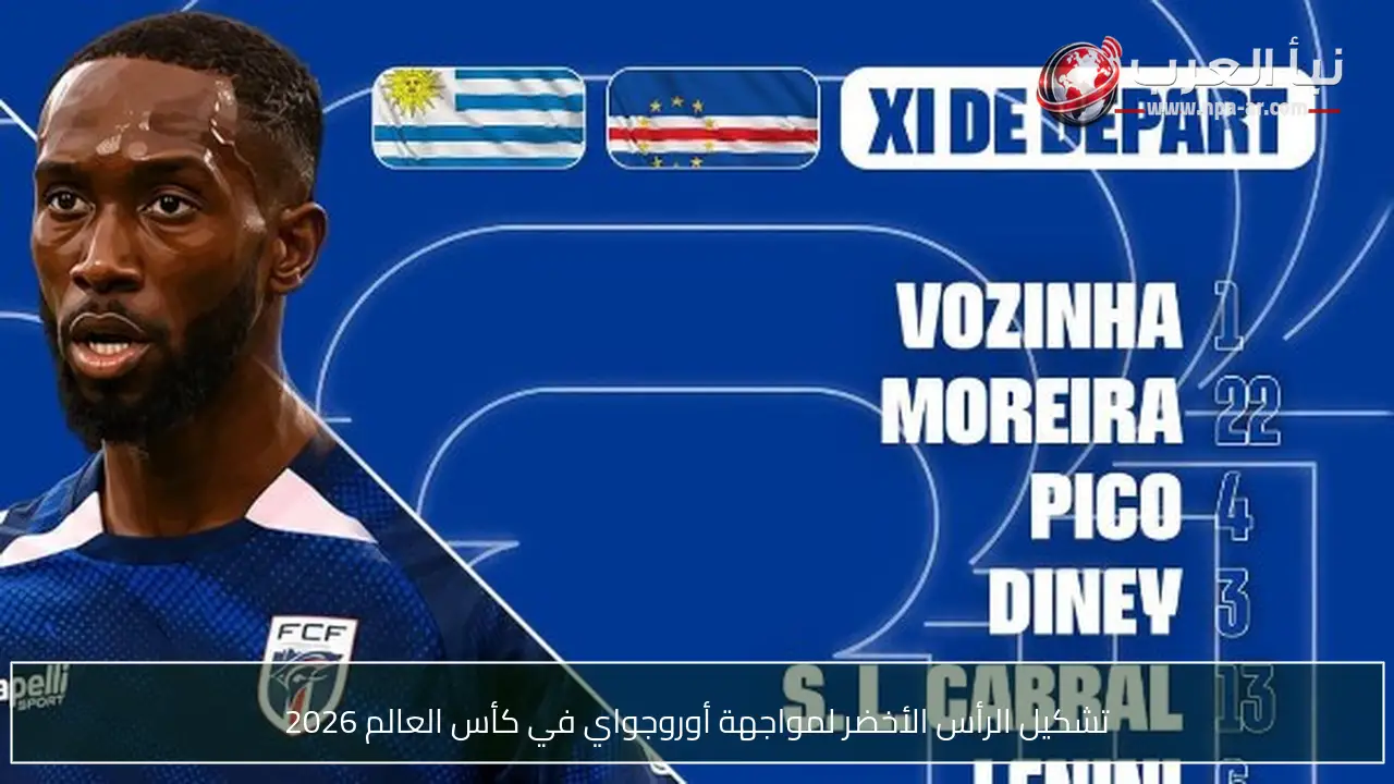 تشكيل الرأس الأخضر لمواجهة أوروجواي في كأس العالم 2026