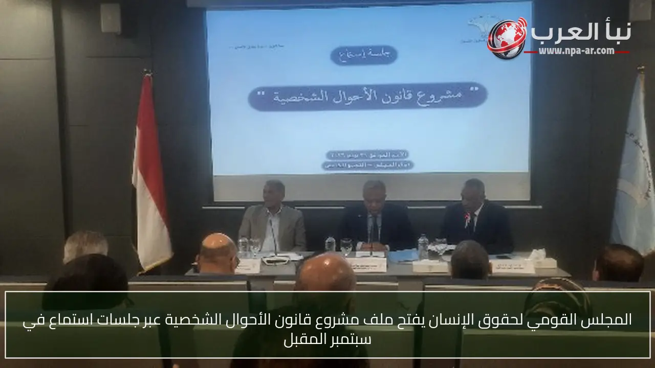 المجلس القومي لحقوق الإنسان يفتح ملف مشروع قانون الأحوال الشخصية عبر جلسات استماع في سبتمبر المقبل