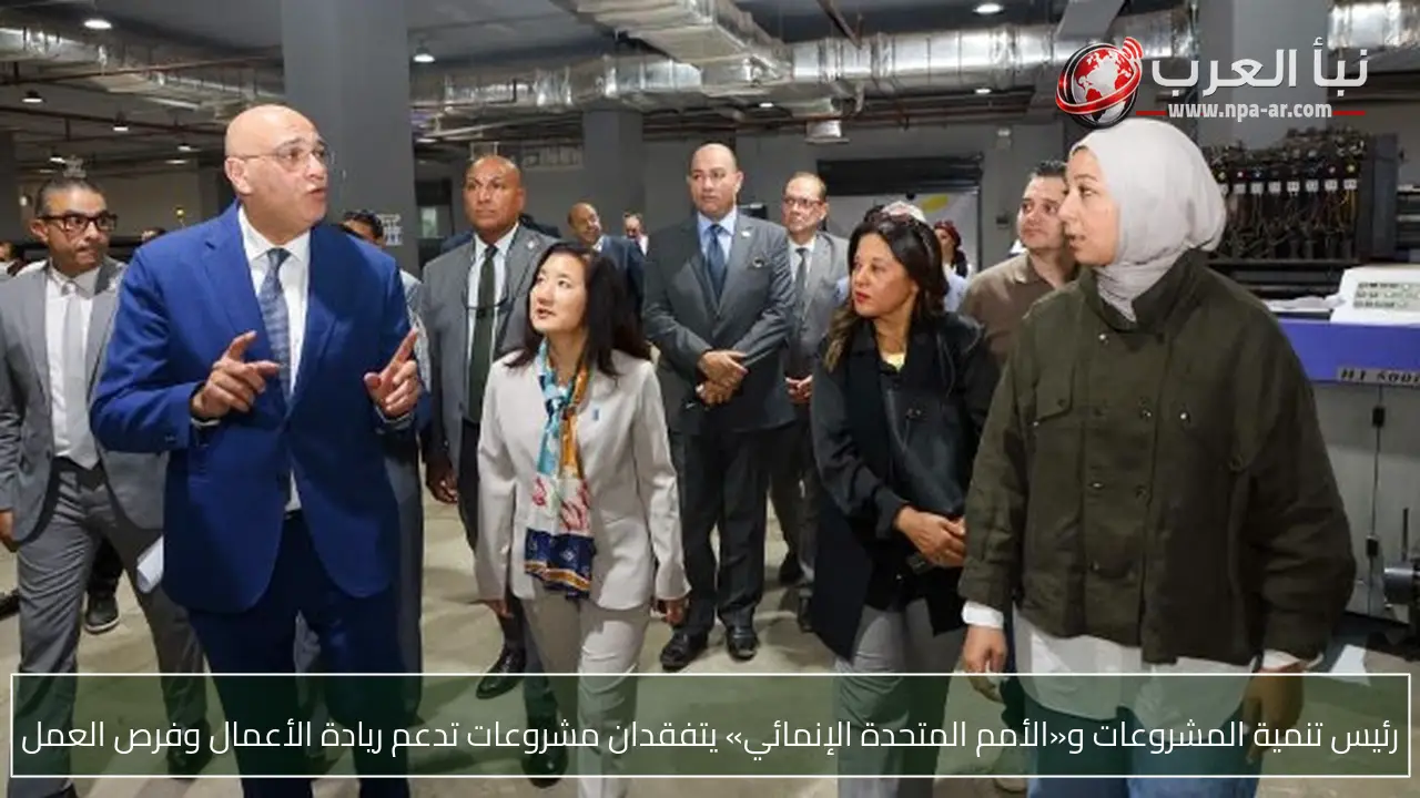 رئيس تنمية المشروعات و«الأمم المتحدة الإنمائي» يتفقدان مشروعات تدعم ريادة الأعمال وفرص العمل