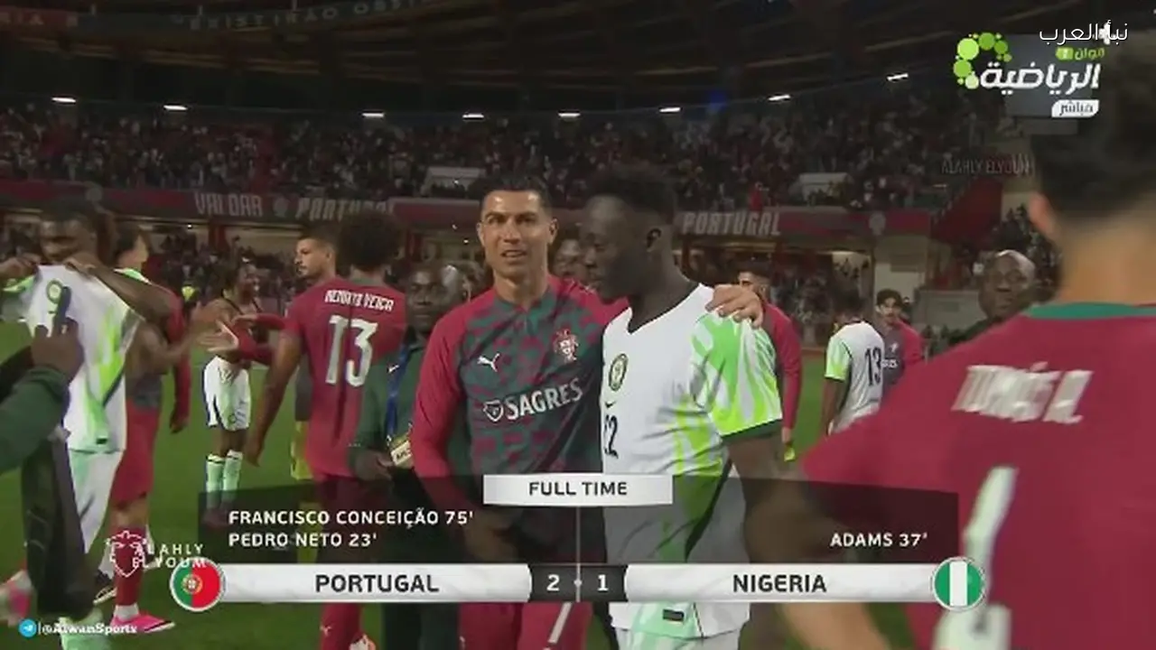رونالدو يواصل الصيام التهديفي.. البرتغال تهزم نيجيريا ودياً قبل مونديال 2026