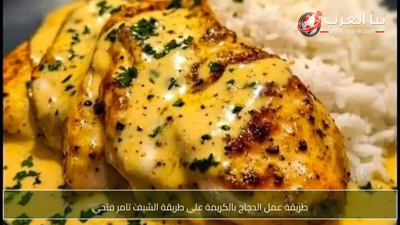 طريقة عمل الدجاج بالكريمة على طريقة الشيف تامر فتحي