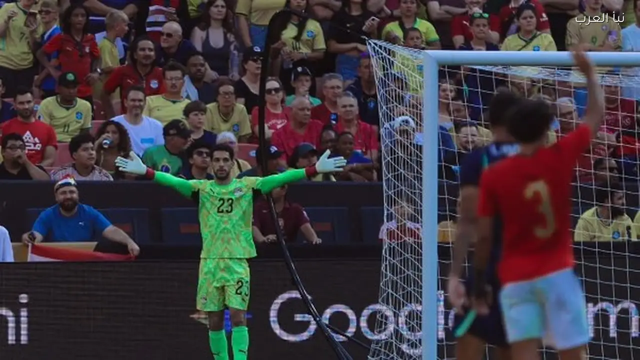 خسارة مصر أمام البرازيل 2-1 وديًا.. وتألق لافت لشوبير قبل المونديال