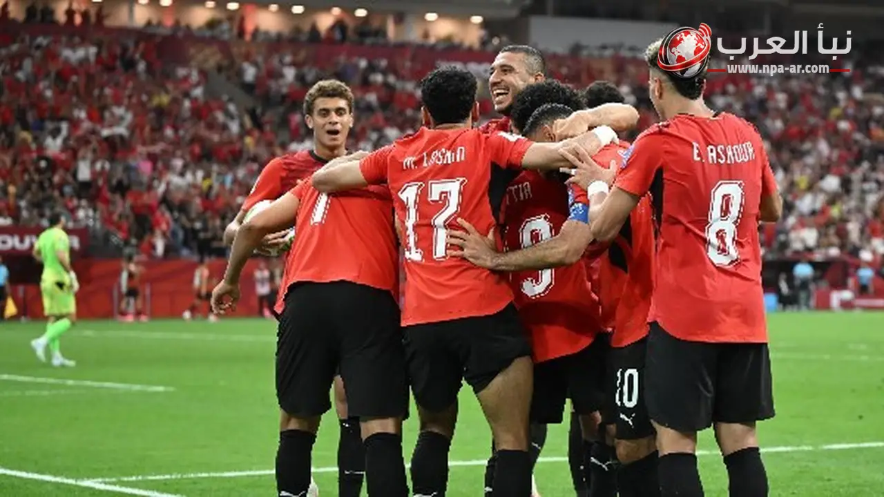 محمود صابر يسجل هدف مصر الأول أمام إيران في الدقيقة الخامسة