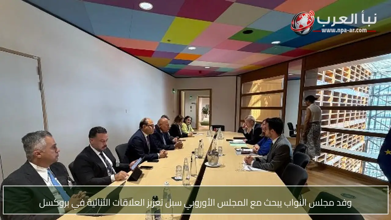 وفد مجلس النواب يبحث مع المجلس الأوروبي سبل تعزيز العلاقات الثنائية في بروكسل