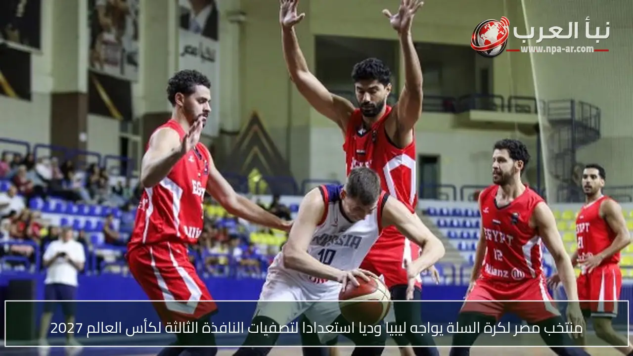 منتخب مصر لكرة السلة يواجه ليبيا وديا استعدادا لتصفيات النافذة الثالثة لكأس العالم 2027