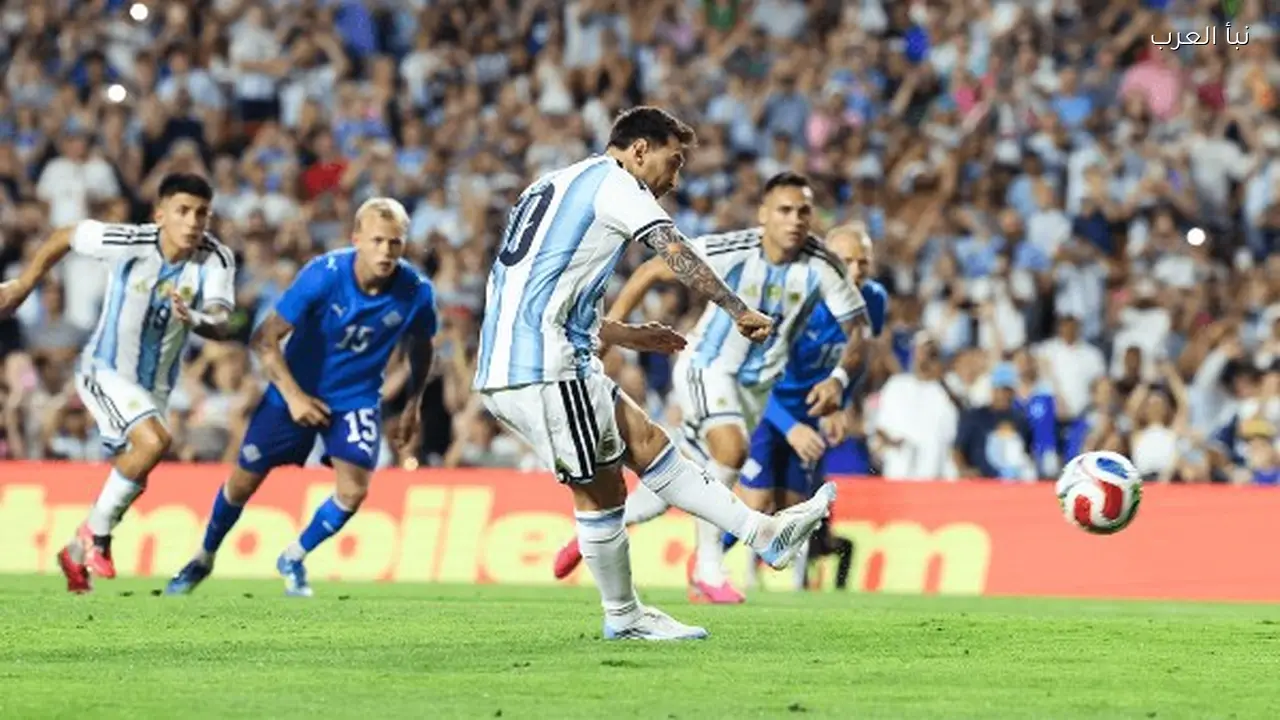 ميسي يشارك في فوز الأرجنتين على أيسلندا 3-0 قبل كأس العالم