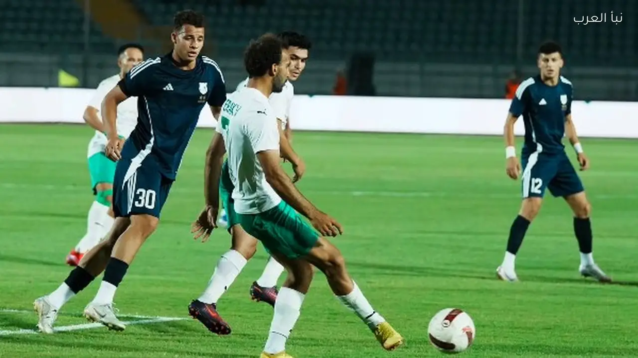 المصري يتقدم على إنبي بهدف منذر طمين في نهائي كأس عاصمة مصر