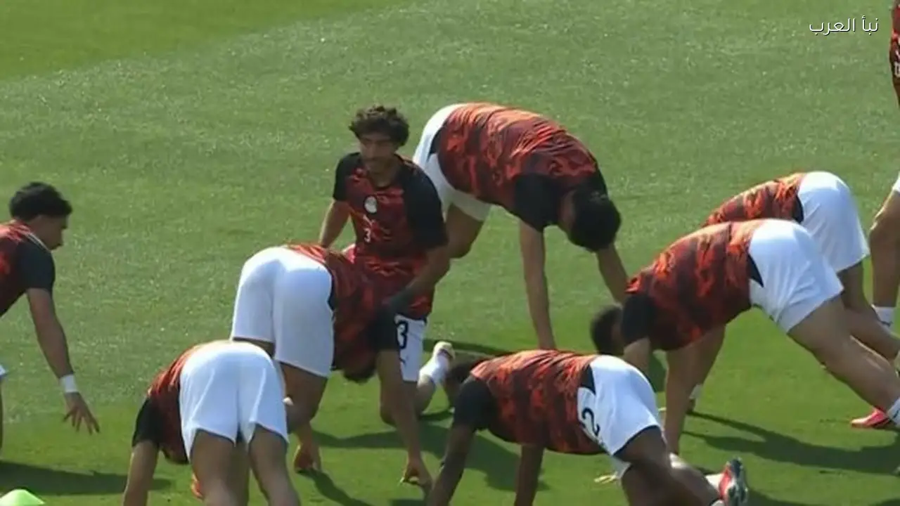 منتخب مصر والبرازيل يجرون عمليات الإحماء قبل الودية المرتقبة