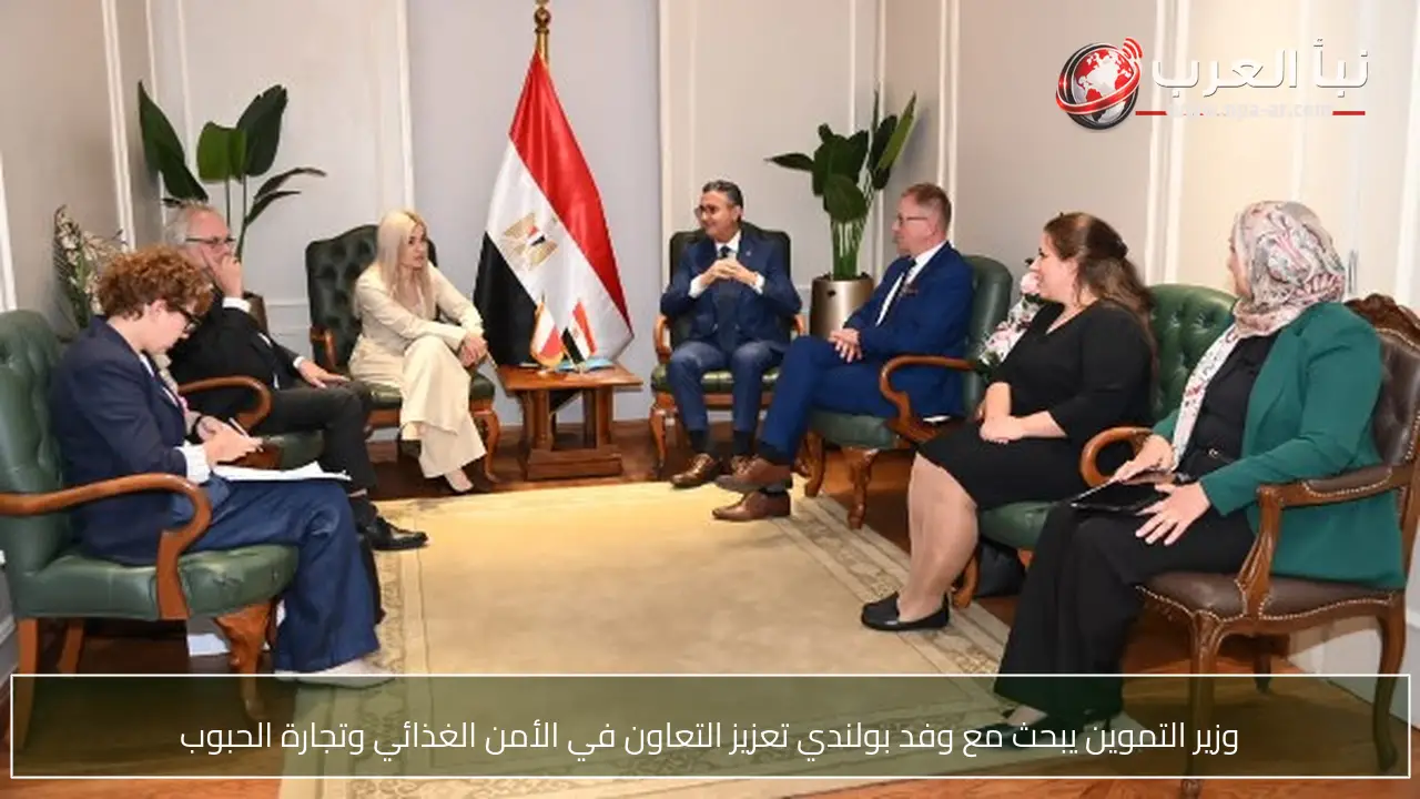 وزير التموين يبحث مع وفد بولندي تعزيز التعاون في الأمن الغذائي وتجارة الحبوب