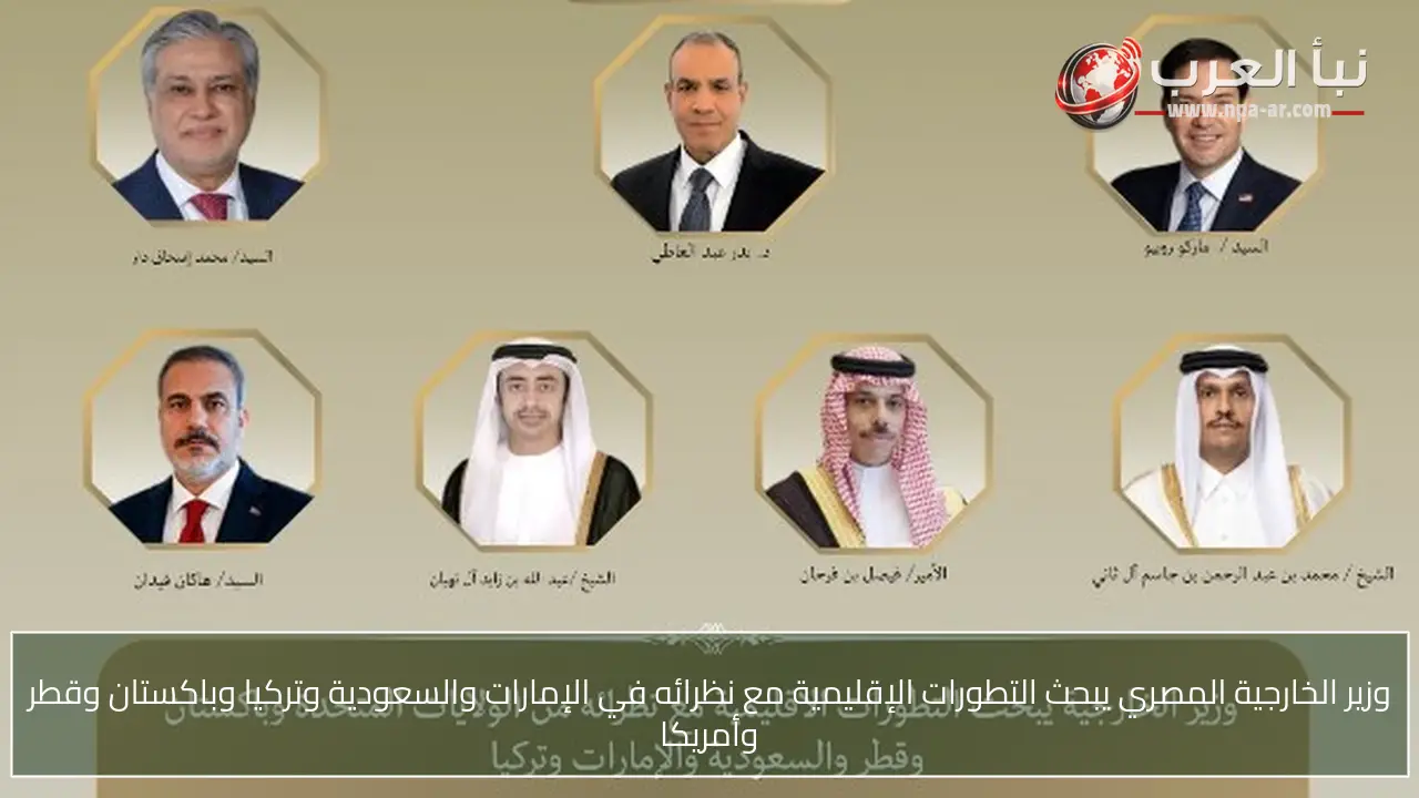 وزير الخارجية المصري يبحث التطورات الإقليمية مع نظرائه في الإمارات والسعودية وتركيا وباكستان وقطر وأمريكا